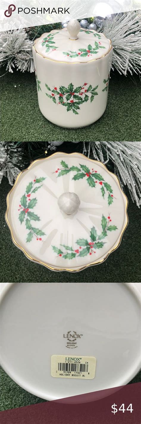 Lenox Holiday Cookie Jar | Holiday cookies, Appetizer plates set ...