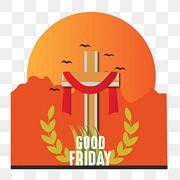 Good Friday Vector PNG Images, Good Friday Cross Thorn Element, Friday ...