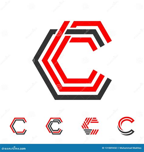 LINE LETTER C LOGO stock vector. Illustration of alphabet - 131889458