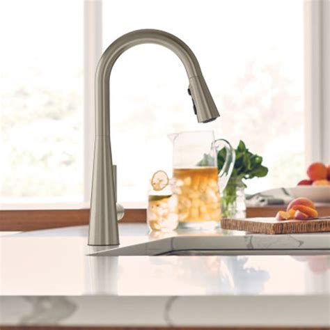 Moen 7864SRS Sleek Single Handle Pulldown Kitchen Faucet, Spot Resist Stainless