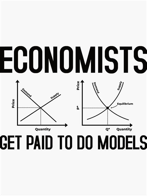 "Economists Get Paid Quotes To Do Models Funny Economics" Sticker for ...