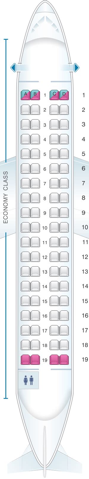 Seat Map Aer Lingus ATR 72 600 | Atr 72, Plane seats, Map