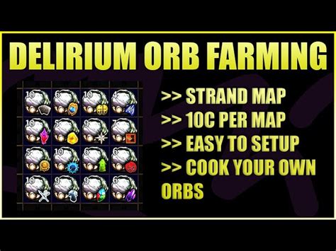 Poe Delirium Orb Farming - Carlen Wilmette