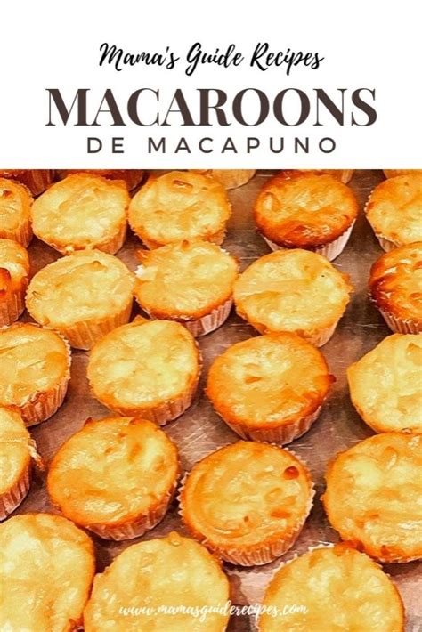 Macaroons de Macapuno | Coconut macaroons recipe, Macapuno recipe, Macaroon recipes