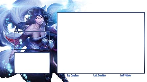 League of Legends // Ahri Overlay Twitch by gwannah on DeviantArt