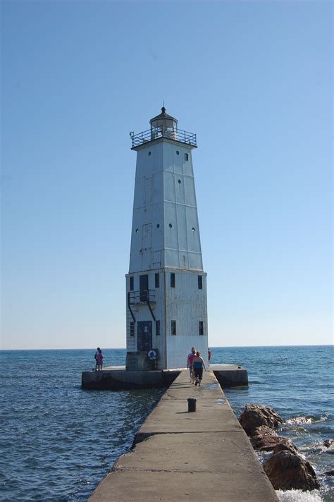 Frankfort North Breakwater Lighthouse - Lake Michigan - Travel the Mitten