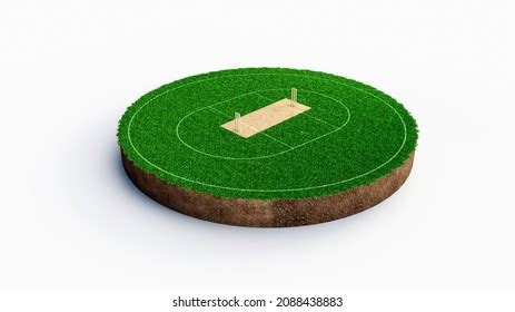 Cricket Stadium Top View On Cricket Stock Illustration 2092184500 ...