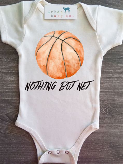 Future Baller Nothing But Net Basketball Organic Baby Onesie® | Baby ...