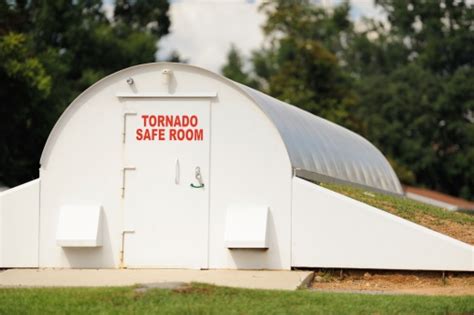 Tornado Safe Room In Community Stock Photo - Download Image Now - iStock