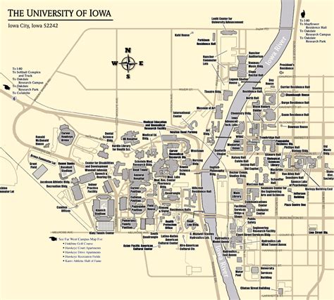 Map Of Iowa University