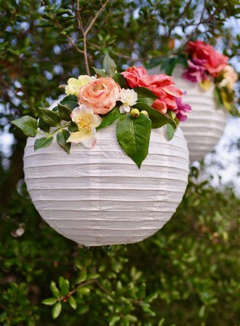 DIY Flower Paper Lanterns Tutorial - Make Life Lovely