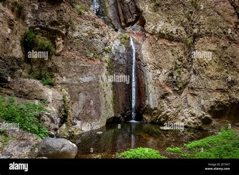 Barranco del Infierno waterfall Stock Photo - Alamy