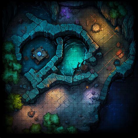 Underdark Tunnel Battle Map Dnd Battle Map D D Battlemap Dungeons | The Best Porn Website