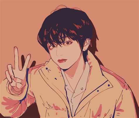 night owl 🌃 on Twitter: "vvvvv… " Taehyung Fanart, Vkook Fanart, Kim ...