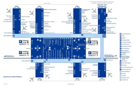 Phoenix Terminal 4 Map - Map Of Amarillo Texas