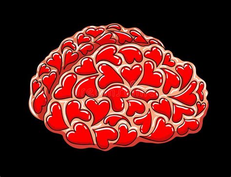 Brain Full Of Love Stock Vector - Image: 64313021