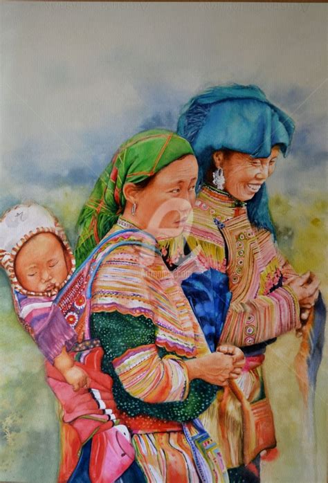 Hmong Art Painting at PaintingValley.com | Explore collection of Hmong Art Painting