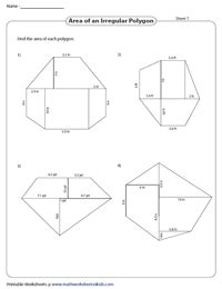 Area Of Polygon Worksheet