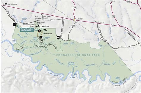 Congaree national park map - Yahoo Search Results | Congaree national ...