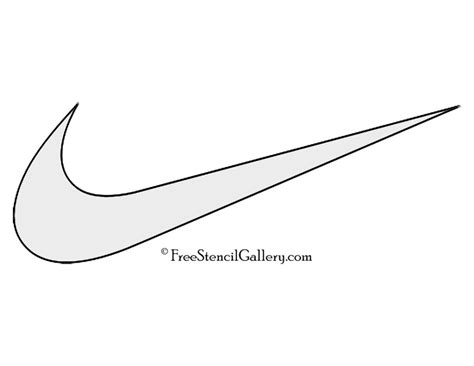 Nike Swoosh Logo Stencil | Free Stencil Gallery