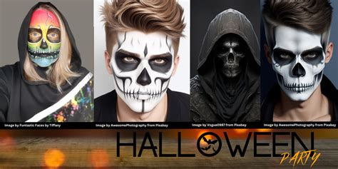 Grim Reaper Face Paint: Unmask Your Inner Reaper and Haunt Halloween w ...