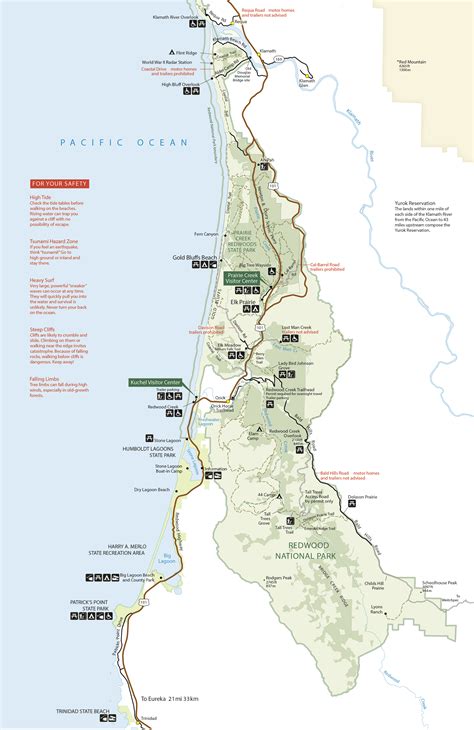 Redwood National Park Map - Pacific Gas And Electric Power Outage Map