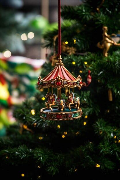 Premium AI Image | Christmas Tree Carousel Decoration