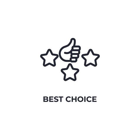 Vector sign of best choice symbol is isolated on a white background ...