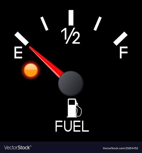 Empty Gas Tank Dashboard