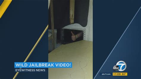 VIDEO: 3 inmates documented 2016 Orange County jail escape - ABC7 Los ...