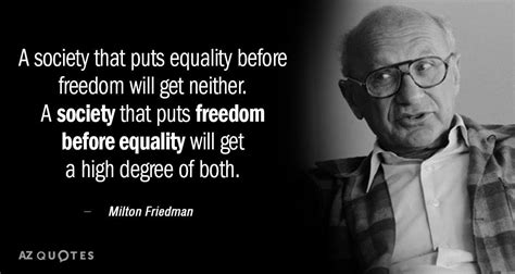 The New Democrat: Professor Milton Friedman: Equality and Freedom