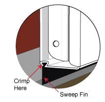 Storm Door Sweep Fin Replacement and Installation