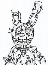 Fnaf Coloring Pages Springtrap At GetColoringscom  Free Printable sketch template