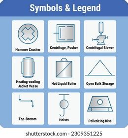 Vector Illustration Pid Symbols Legends Stock Vector (Royalty Free) 2309351225 | Shutterstock