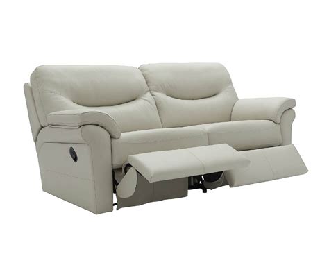 G Plan Washington Leather Reclining Sofa