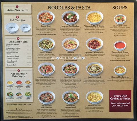 Noodles And Company Printable Menu - Printable Word Searches