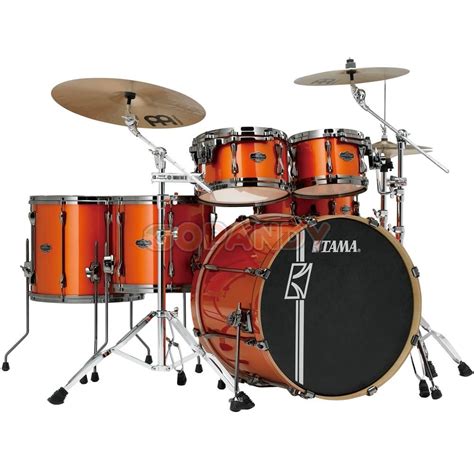 Tama Superstar Hyper-Drive Bright Orange Sparkle 5-piece Drum Set ...