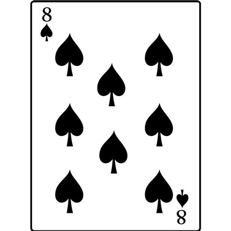 Eight of Spades Card Clip Art Image - ClipSafari