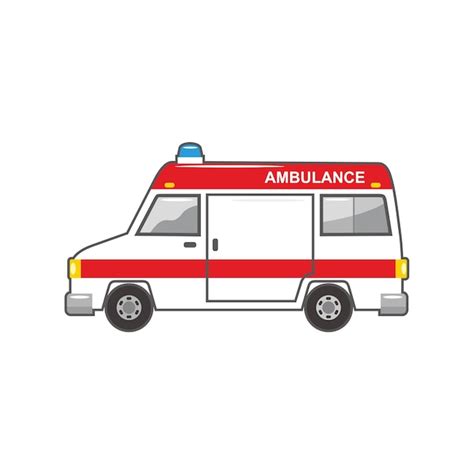 Premium Vector | Ambulance cartoon car vector illustration