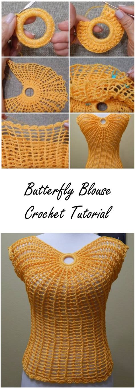 Butterfly Blouse Crochet Tutorial - Love Crochet