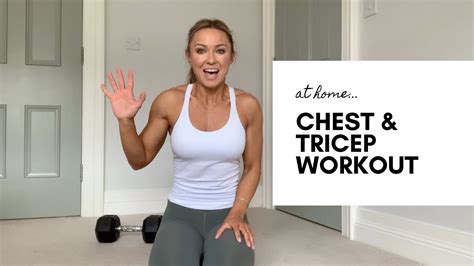 AT HOME CHEST AND TRICEP DUMBBELL WORKOUT - Caroline Girvan