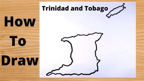 How To Draw Trinidad and Tobago Map - Step by Step - YouTube