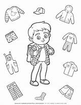 Clothes Coloring Page  Boy Planerium sketch template