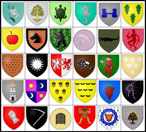 ASOIAF: Coats of Arms of Vassal Houses (Picture Click) Quiz - By ...