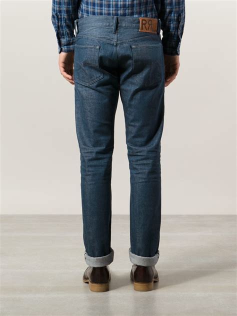 Rrl Straight Leg Jeans in Blue for Men | Lyst