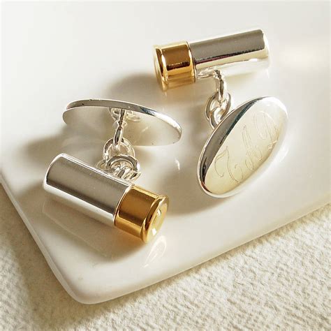 Personalised Cartridge Cufflinks By Highland Angel | notonthehighstreet.com