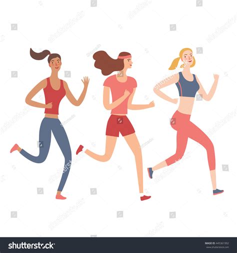 Animated Girl Runners