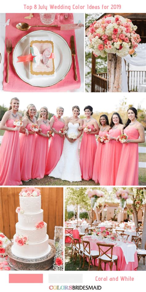 Top 8 July Wedding Color Ideas for 2019 - ColorsBridesmaid