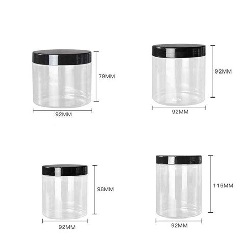 Custom Design 8 oz plastic jars with lids,Good Price 8 oz plastic jars ...