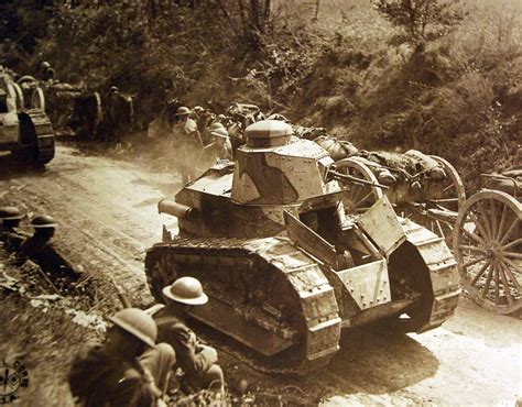 WWI French Renault FT tank near Juvigny, France, c1917 [2900 x 2268] (x ...